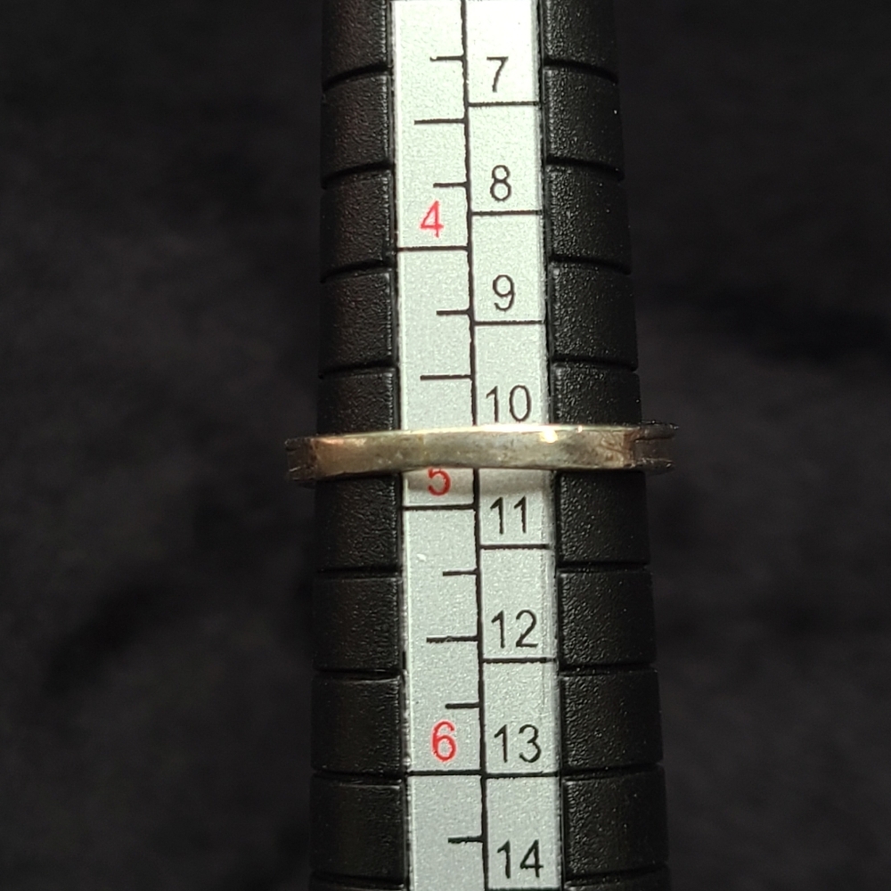 Pink Ruby Vintage Sterling Silver Ring - image 3